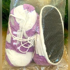 New Plush Basketball Sneakers Slippers - One Size